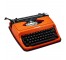 TYPEWRITER-ORANGE PORTABLE