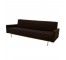 SOFA-Black Tweed W/Chrome Leg