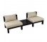 90"Sofa 2 Seats Blk Frame/Line