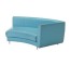 SOFA-RAF-BLUE KIDNEY-Chrome