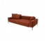 SOFA-RUST-QUILTED SEAT-ST