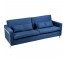 Navy Sofa W/Chrome Frame