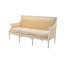 SOFA-LINEN-WHITE WOOD FRAME-W/