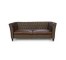 SOFA-BROWN TWEED/LEATHER-NAILH