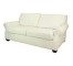 LOVESEAT-WHITE COTTON-2 SEAT C