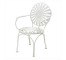 SIDE-CHAIR WHT METAL STARBURST