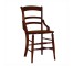 CHAIR-SIDE-DK MAPLE W/CANE SEA