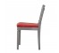 CHAIR-Vanity-French-Gray Frame & Red Velvet Seat