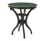 TABLE-SIDE-30"BLUE W/YW TRIM-S