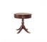 TABLE-SIDE-LEATHER TOP-PED BAS