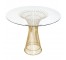 SIDE TABLE-Platner Inspired |Gold |Glass Top