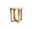 TABLE-SIDE-GOLD-CUT CORNERS-MI