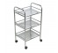 ROLLING CART-(3)Shelves/Chrome