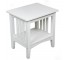 NIGHTSTAND-WHITE/MISSION STYLE