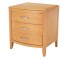 NIGHTSTAND-Natural Wood/3 Drawer