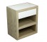 NIGHT STAND-LIMED WOOD-FROSTED