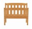 BUNK BED-LIGHT WOOD W/LADDER&R
