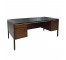 DESK-WALNUT-BLK FORMICA TOP
