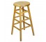 STOOL-30"-NATURAL-ROUND SEAT-