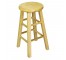 STOOL-24"-NATURAL-ROUND SEAT