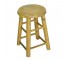 STOOL-19"-NATURAL-RND SEAT-RND