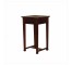 TABLE-END-14SQ-DK WD-STRAW TOP