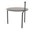 TABLE-END-BLACK METAL 23"ROUND