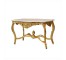 TABLE-SIDE-WHT MARBLE TOP