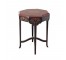 TABLE-END-OCT-RED/BLK PAINTED