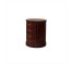 TABLE-END-20R-BROWN LEATHER DR
