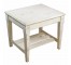 White Washed End Table-Rustic