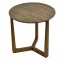 TABLE-END-BLEACHED WOOD-RND