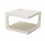 End Table-Wht Lacquer Cut out