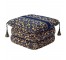 OTTOMAN-PILLOWTOP-BLUE TAPESTR