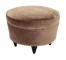 OTTOMAN-25R-BROWN DISTRESSED VE