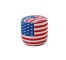 Canvas American Flag Ottoman