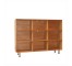 BOOKCASE-RED BIRCH-9 CUBBIE