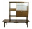 Hutch-Mid Century Modern-Open Shelves-Glass Cabinet