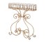 PLANTSTAND-WROUGHT IRON-BEIGE-