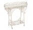 PLANT STAND-Vintage Off White Wire