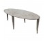 TABLE-COFFEE-OVAL-BRUSHED ST