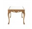 TABLE-Gold Ornate Coffee W/Mirror Top