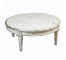 Wht Washed/Round Coffee Table
