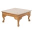 TABLE-COFFEE-GOLD/BEIGE MARBLE