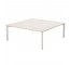 TABLE-COFFEE-WHITE TOP-WHT MET