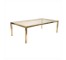 TABLE-COF-RECT-BRASS/WICKER-GL