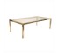 TABLE-COF-RECT-BRASS/WICKER-GL