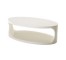 TABLE-COFFEE-OVAL-WHITE GLOSSY