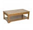 TABLE-COFFEE-OAK VENEER-UNDERSHELF