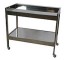 Bar Cart Chrome 2 Shelves